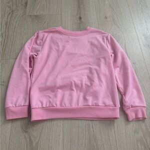SHEIN Pink Ribbed Collar Top